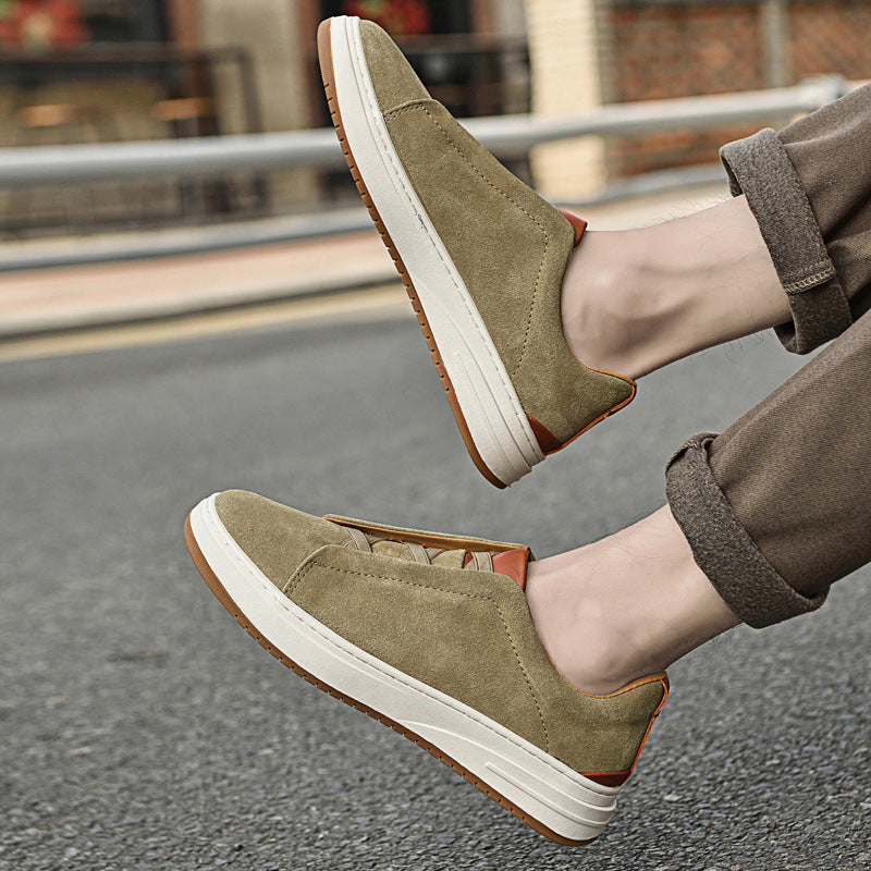 ZAPATOS SIN CORDONES DE ANTE PARA HOMBRE