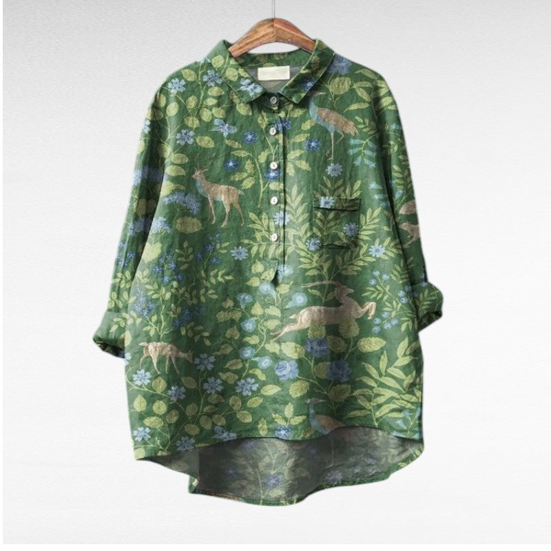 Camisa Elegante con Estampado Émilie (¡1+1 GRATIS!)
