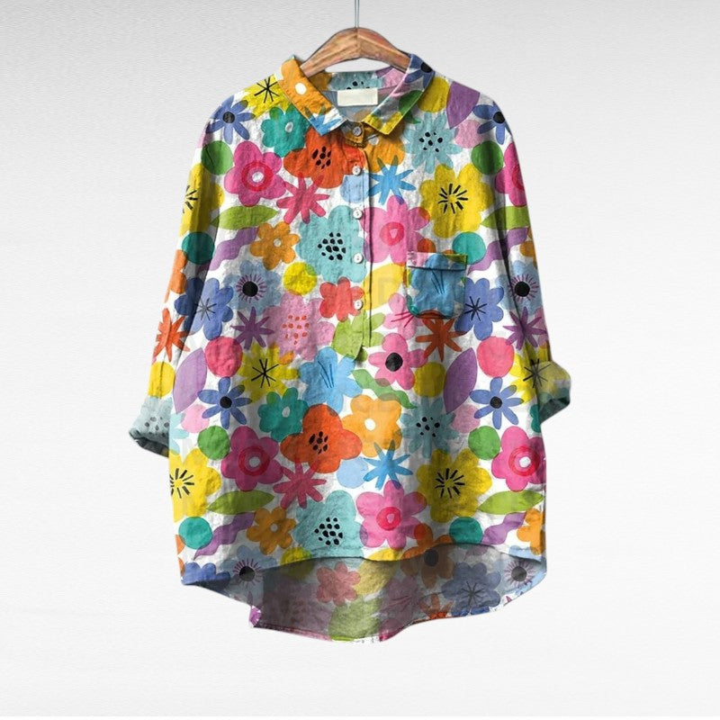 Camisa Elegante con Estampado Émilie (¡1+1 GRATIS!)