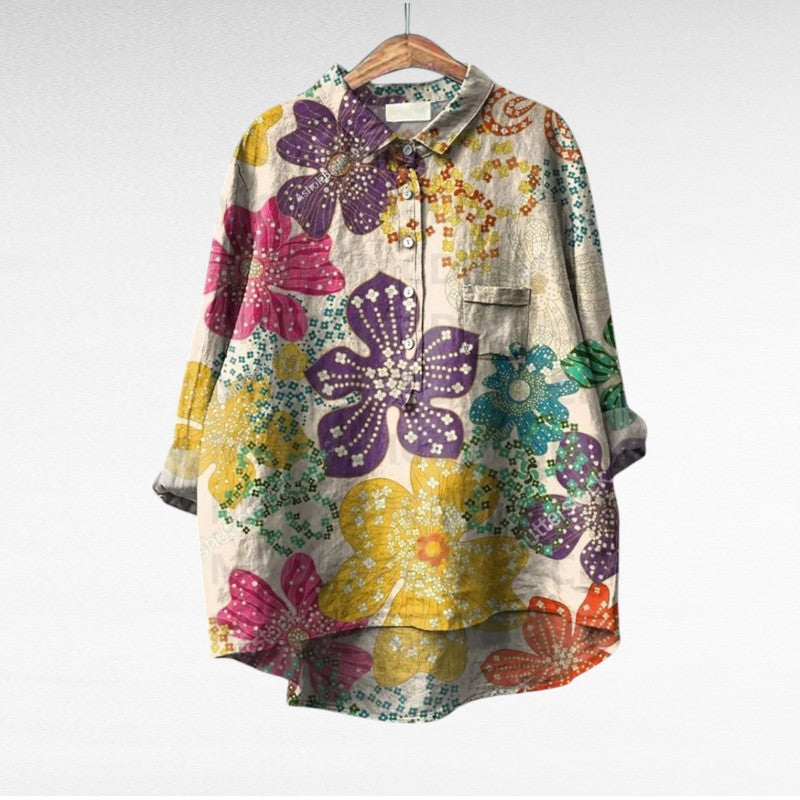 Camisa Elegante con Estampado Émilie (¡1+1 GRATIS!)