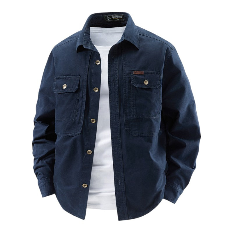 Camisa utilitaria de manga larga para hombre