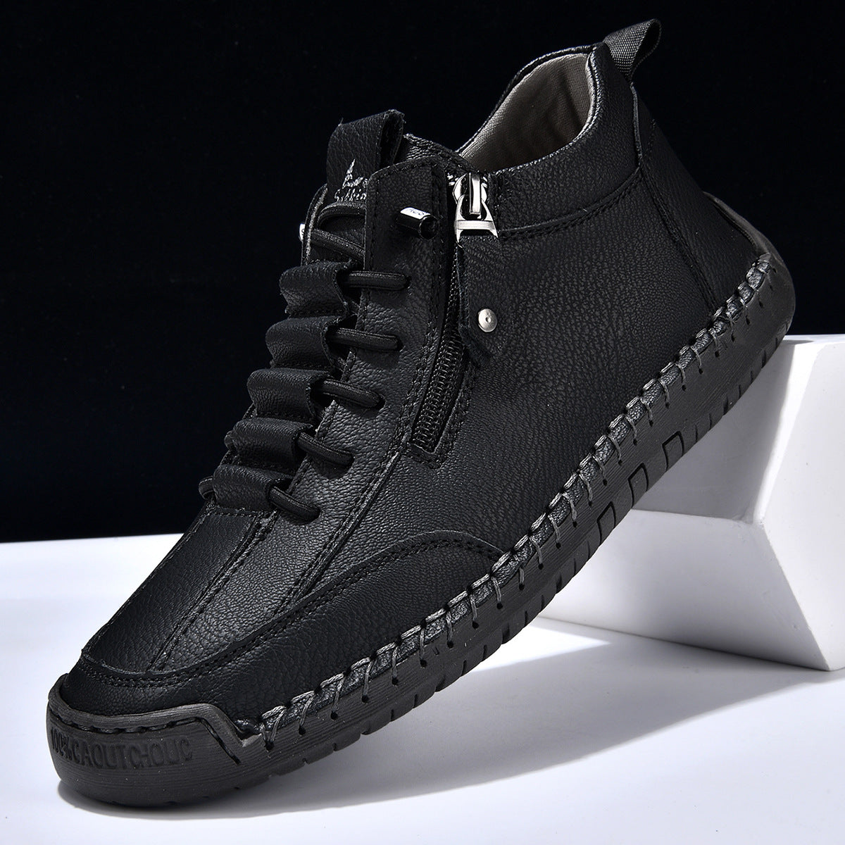 ZAPATOS DE NOBUK CON CREMALLERA PARA HOMBRE