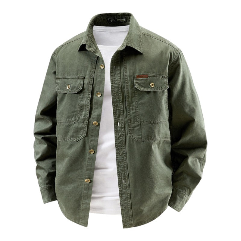 Camisa utilitaria de manga larga para hombre