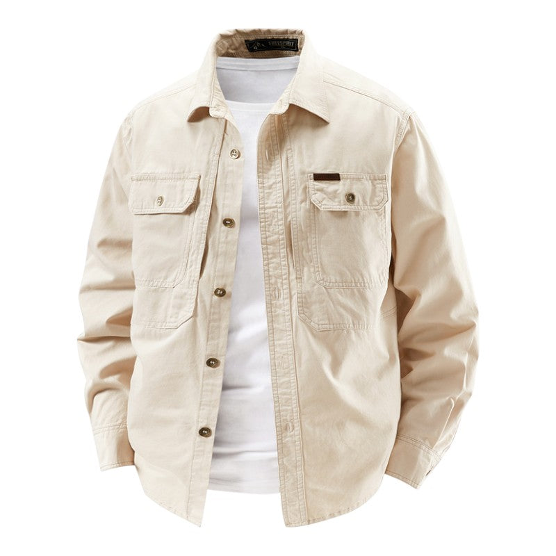 Camisa utilitaria de manga larga para hombre