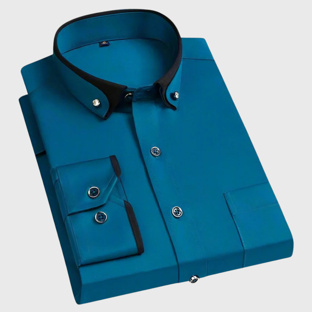 CAMISA CLÁSICA DE MANGA LARGA PARA HOMBRE