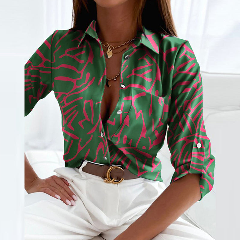 Blusa elegante con cuello Emmy