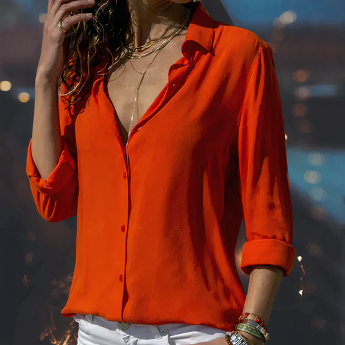 Blusa elegante de gasa Yasmine