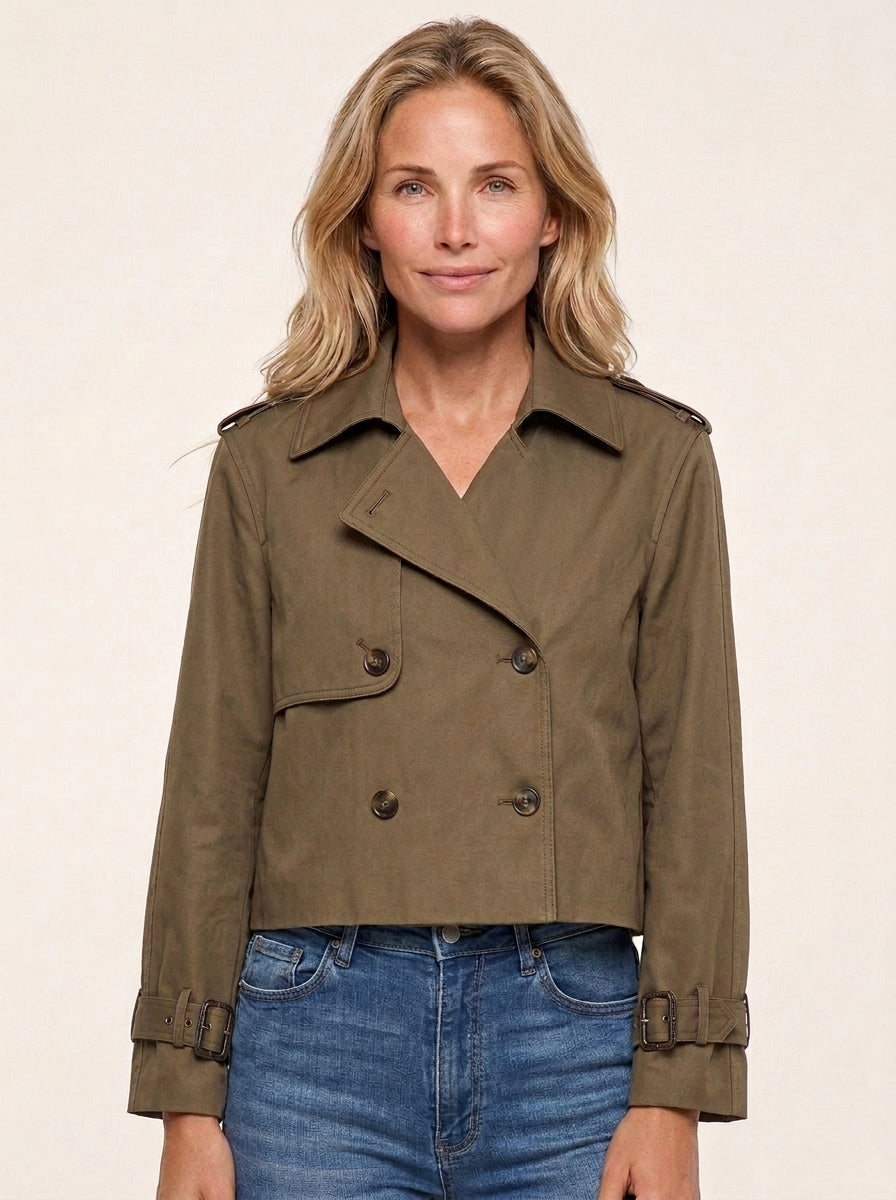 Mana - Gabardina Vintage Recortada