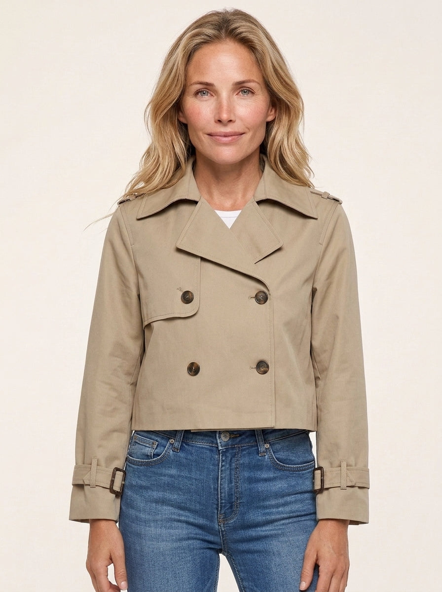 Mana - Gabardina Vintage Recortada