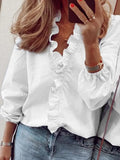 Blusa elegante de manga larga Maren