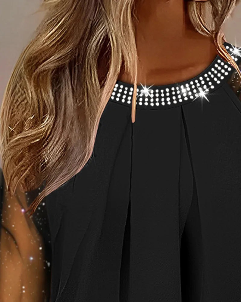Top de punto elegante con lentejuelas Nina