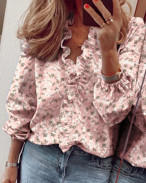 Blusa elegante de manga larga Maren