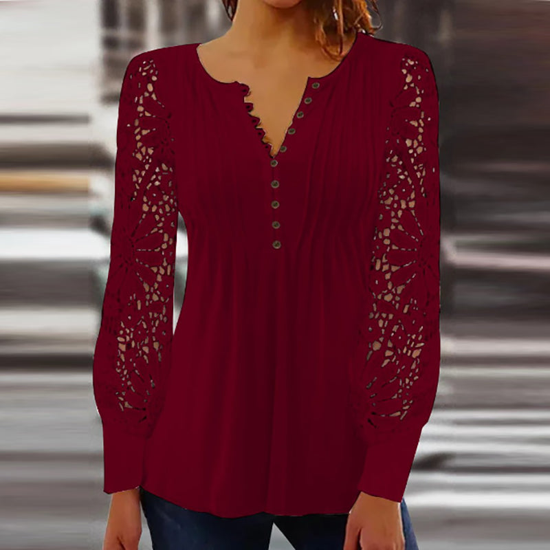 Blusa sofisticada de manga larga Marianne