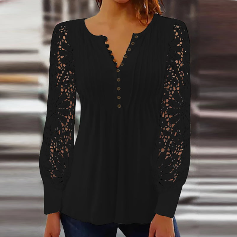 Blusa sofisticada de manga larga Marianne