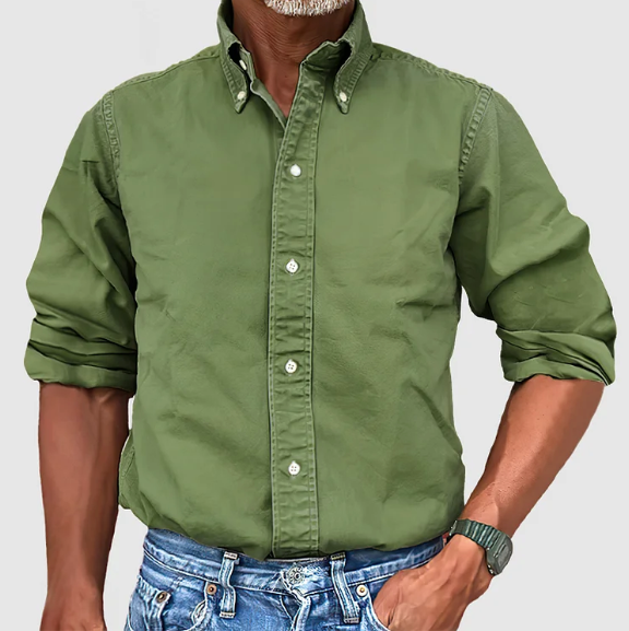 CAMISA DE MANGA LARGA ANTIARRUGAS PARA HOMBRE