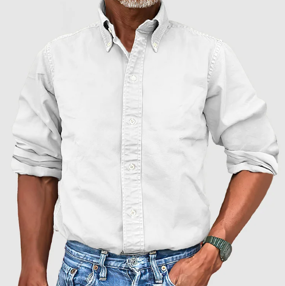 CAMISA DE MANGA LARGA ANTIARRUGAS PARA HOMBRE