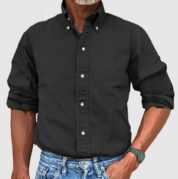 CAMISA DE MANGA LARGA ANTIARRUGAS PARA HOMBRE