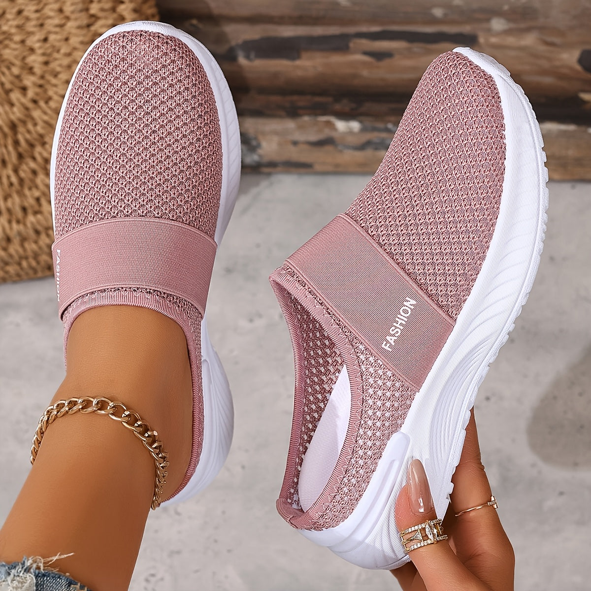 Zapatillas Mules Malla Transpirable Nicole