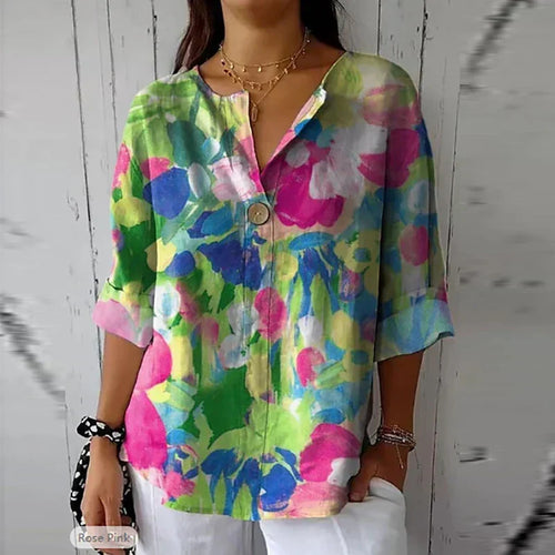 Blusa floral elegante Marie