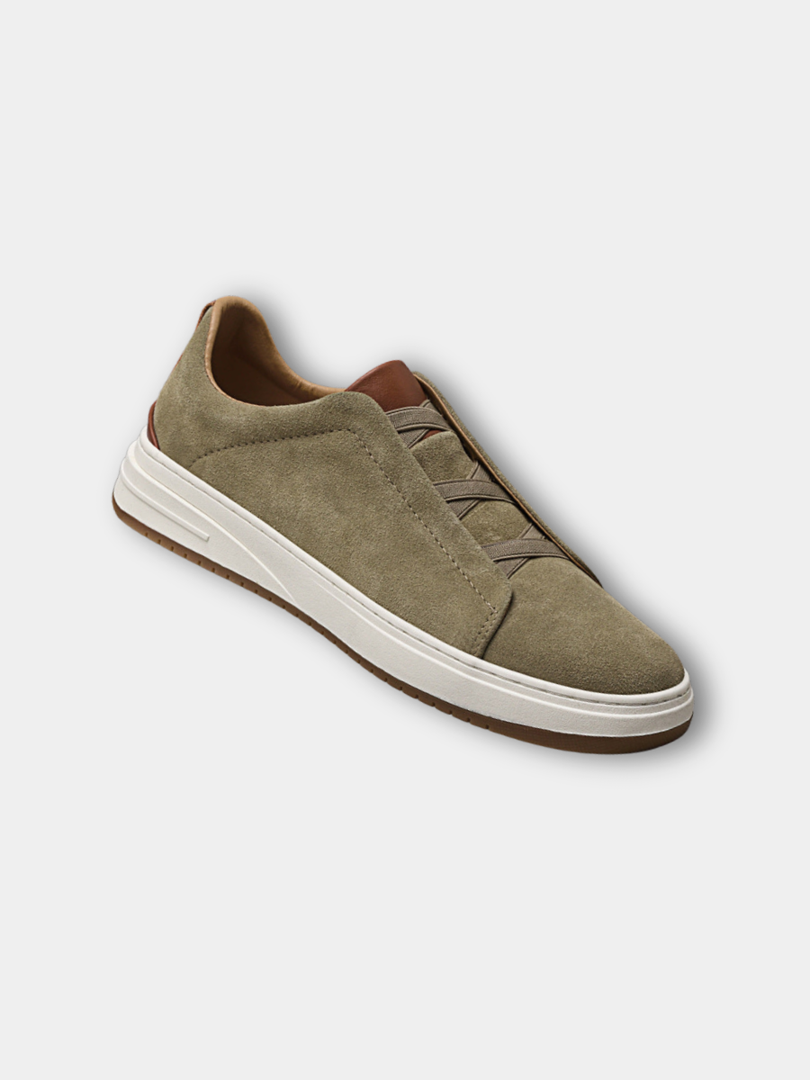 ZAPATOS SIN CORDONES DE ANTE PARA HOMBRE