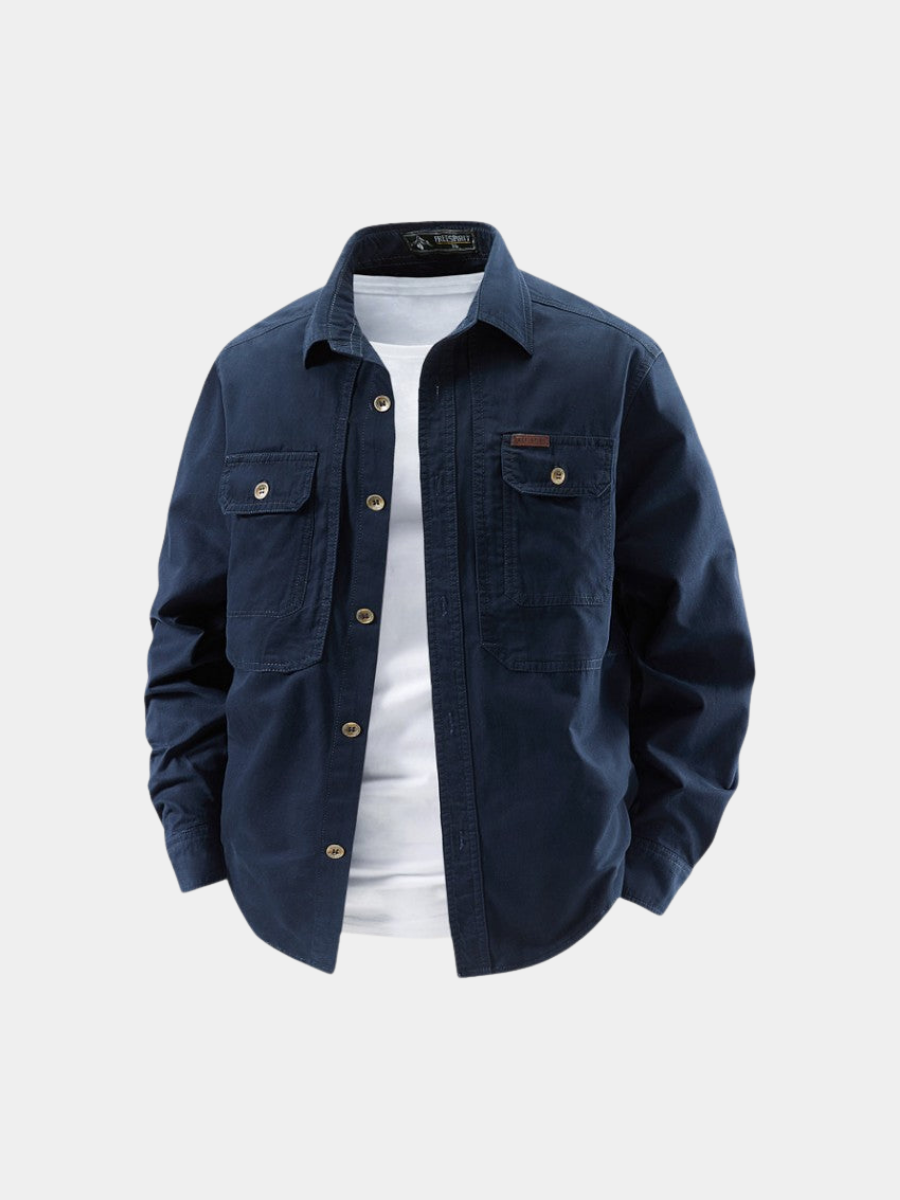 Camisa utilitaria de manga larga para hombre
