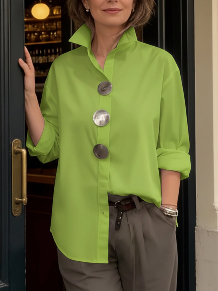 Blusa Elegante Sophie Con Botones Grandes
