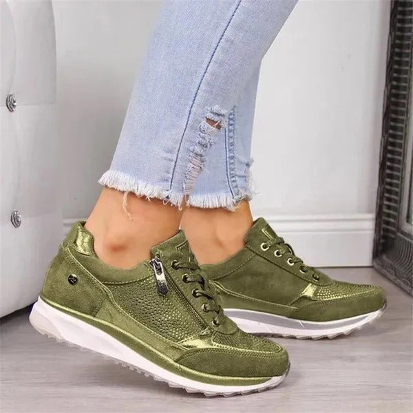 Zapatillas Compensadas con Cremallera Sophie