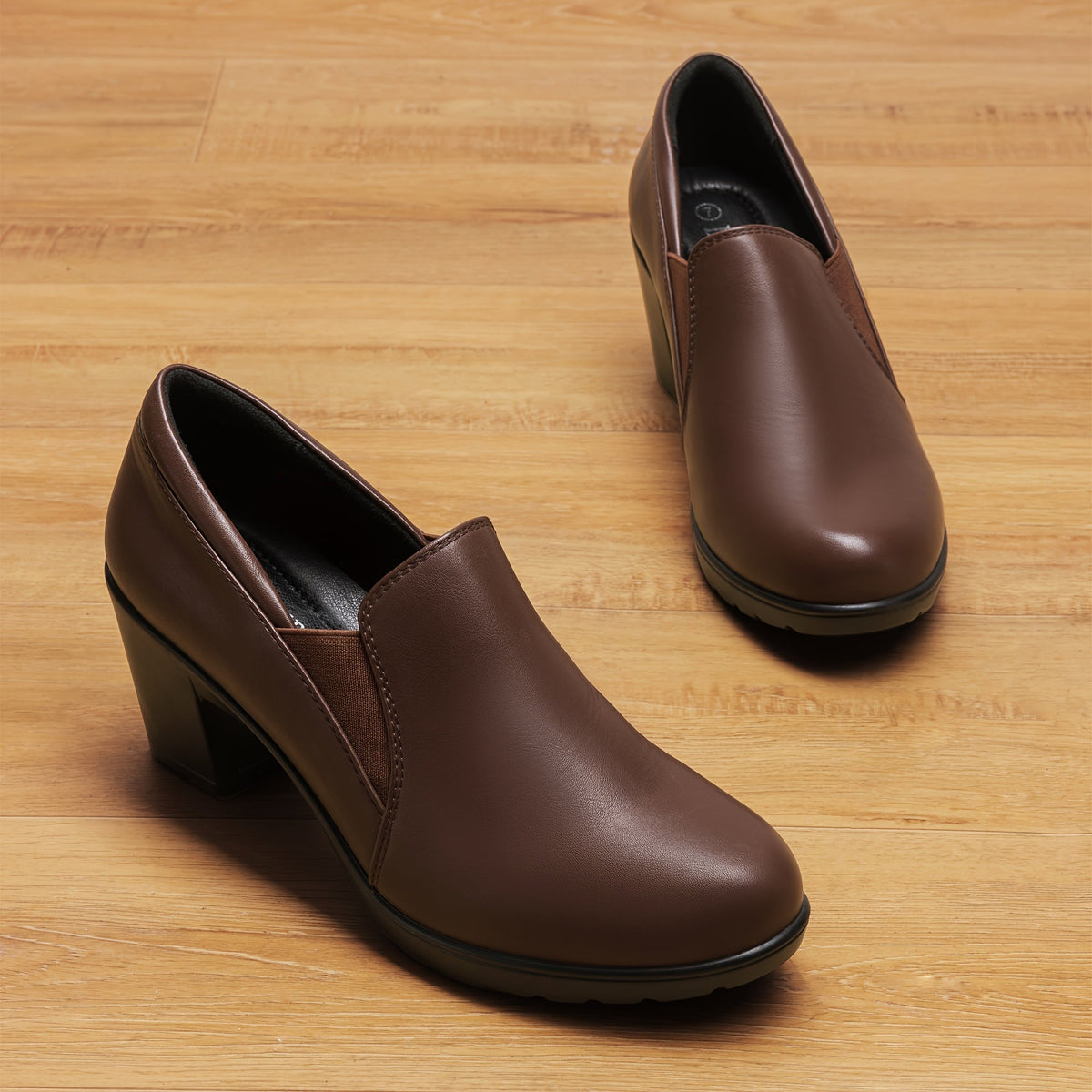 Mocasines de Tacón Bloque Confort Margot