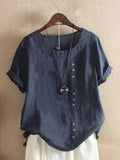 Blusa ligera Bianca con tapeta de botones