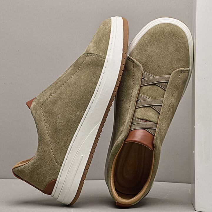 ZAPATOS SIN CORDONES DE ANTE PARA HOMBRE