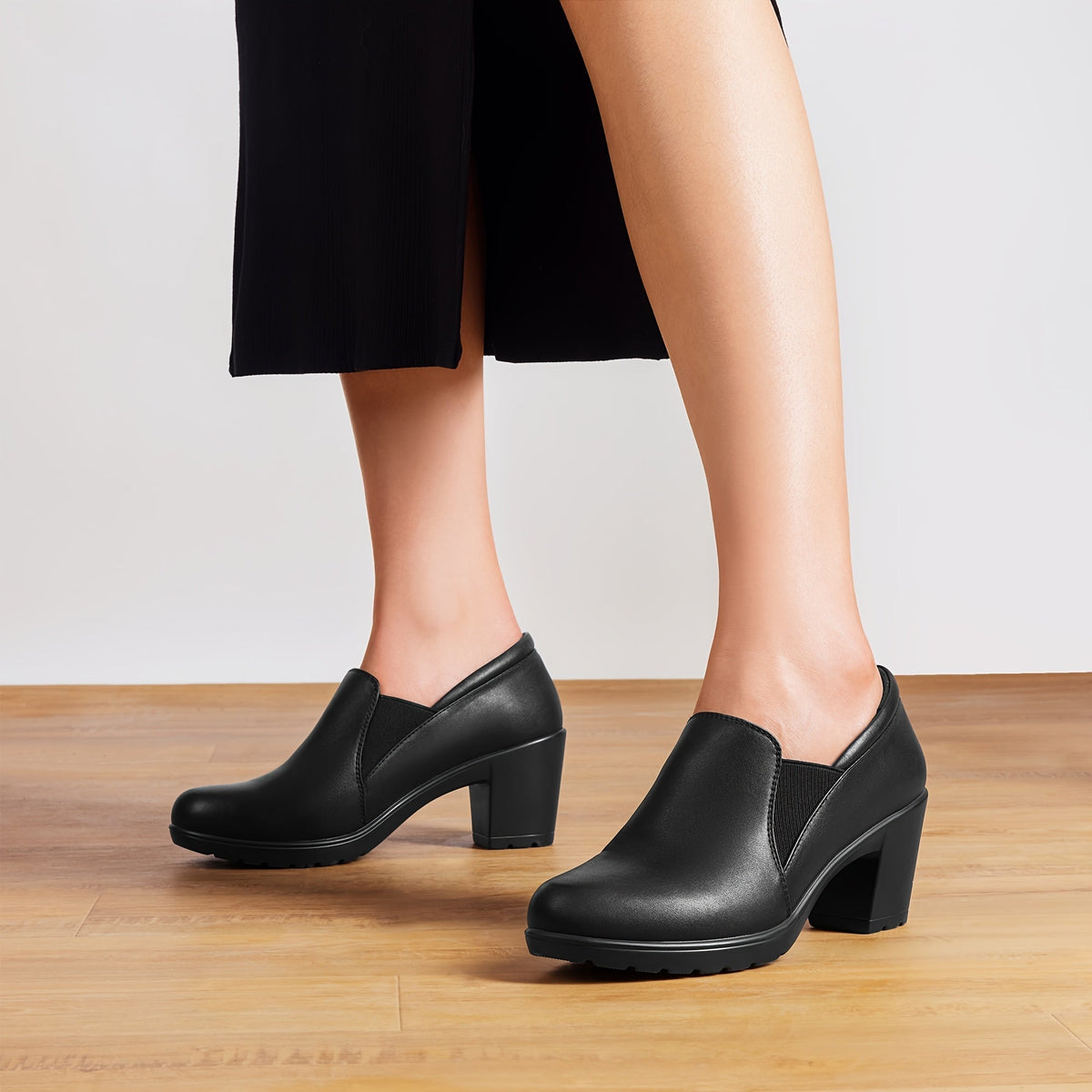 Mocasines de Tacón Bloque Confort Margot