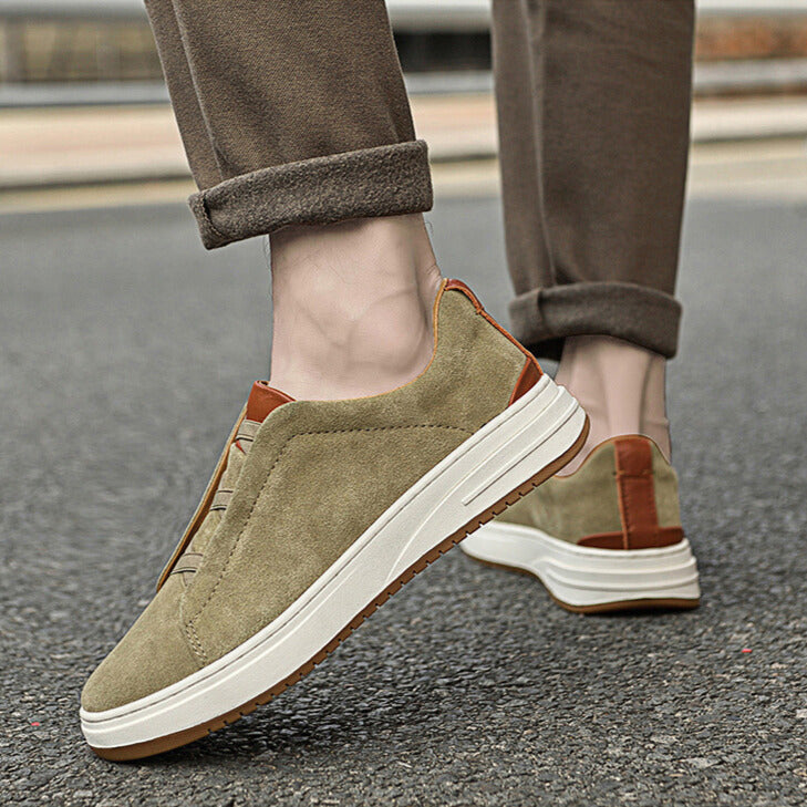 ZAPATOS SIN CORDONES DE ANTE PARA HOMBRE