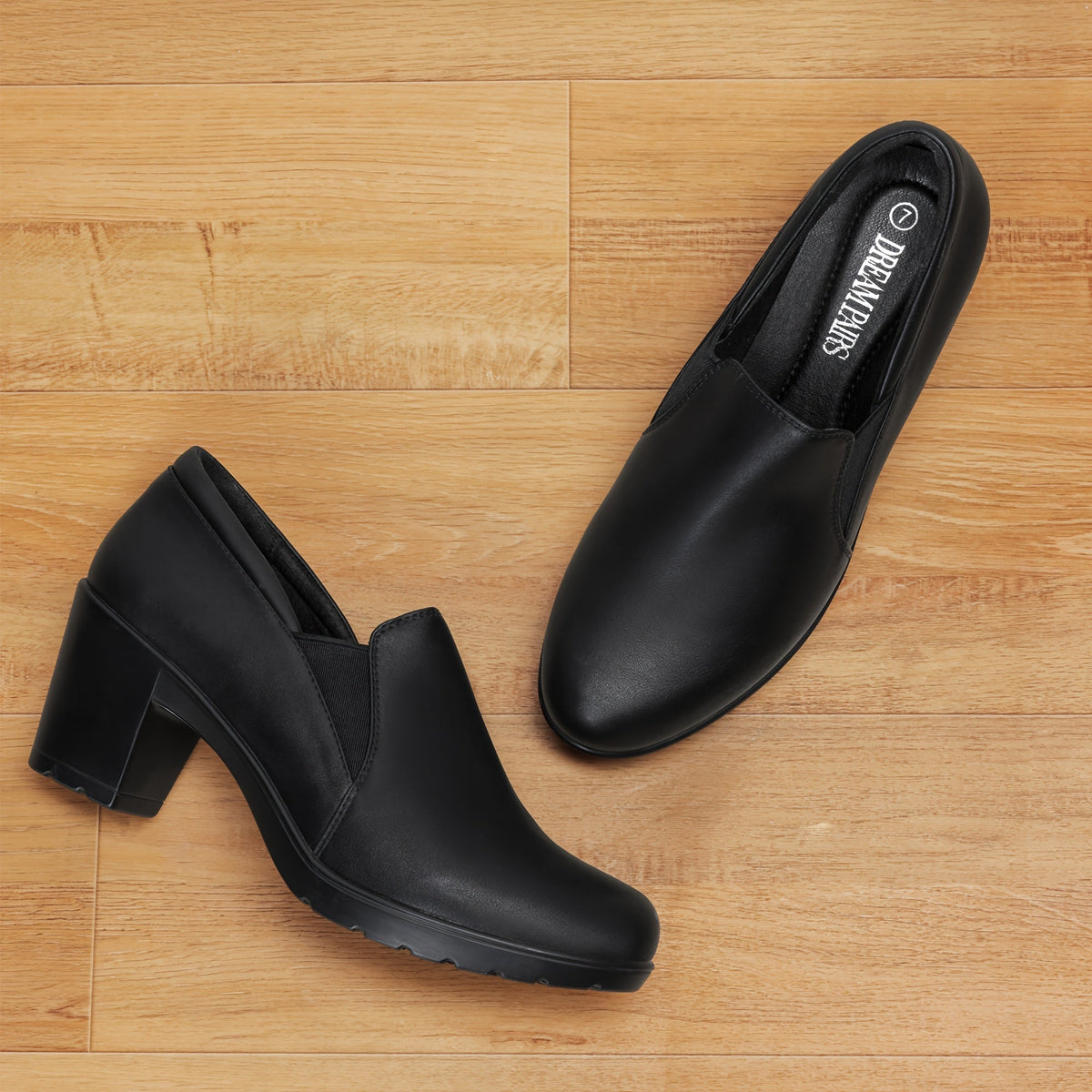 Mocasines de Tacón Bloque Confort Margot