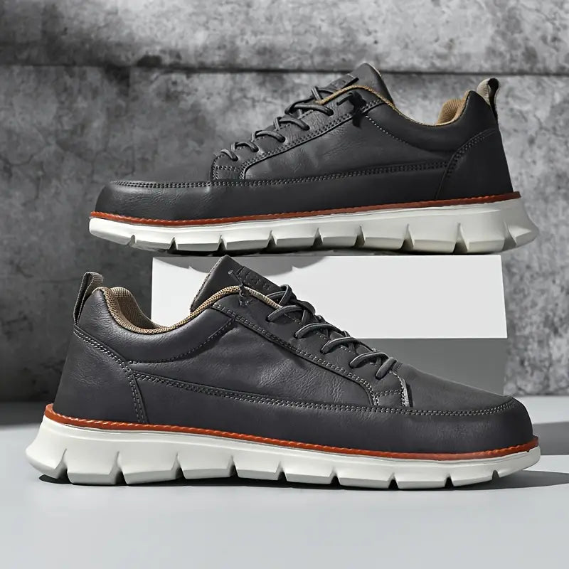 ZAPATILLAS DE CUERO CON SOPORTE