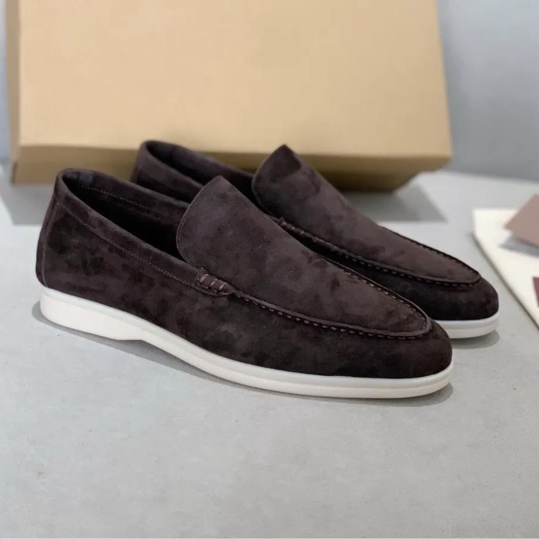 Mocasines elegantes de ante