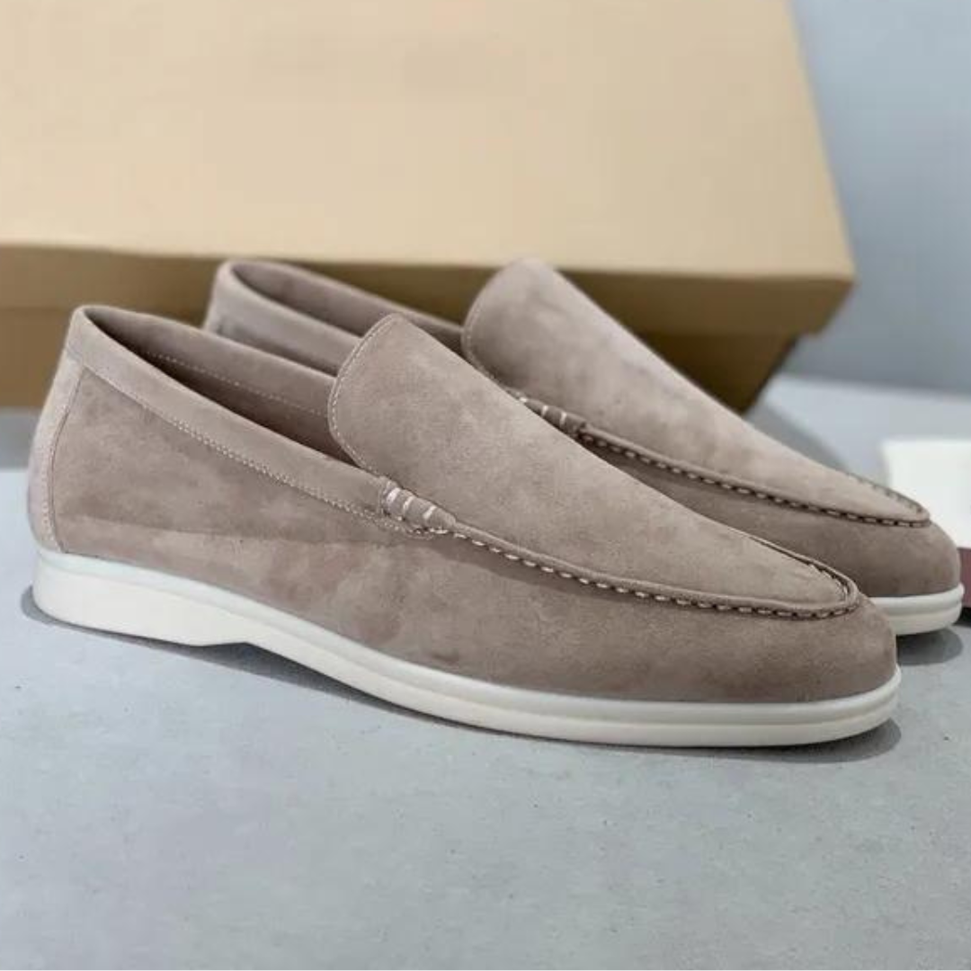 Mocasines elegantes de ante
