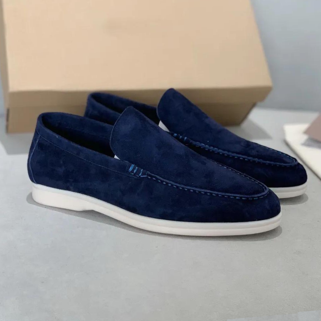 Mocasines elegantes de ante