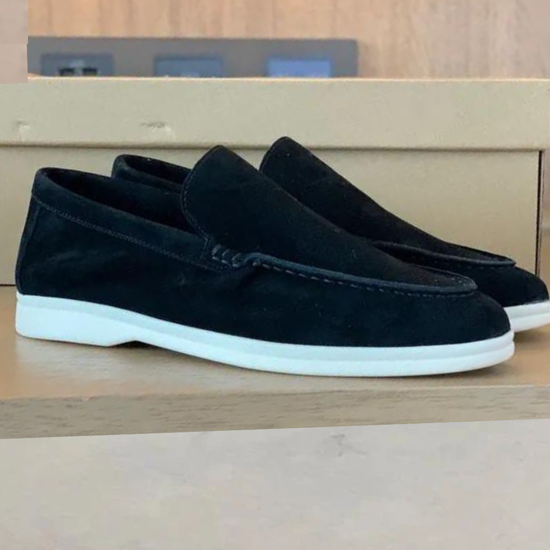 Mocasines elegantes de ante