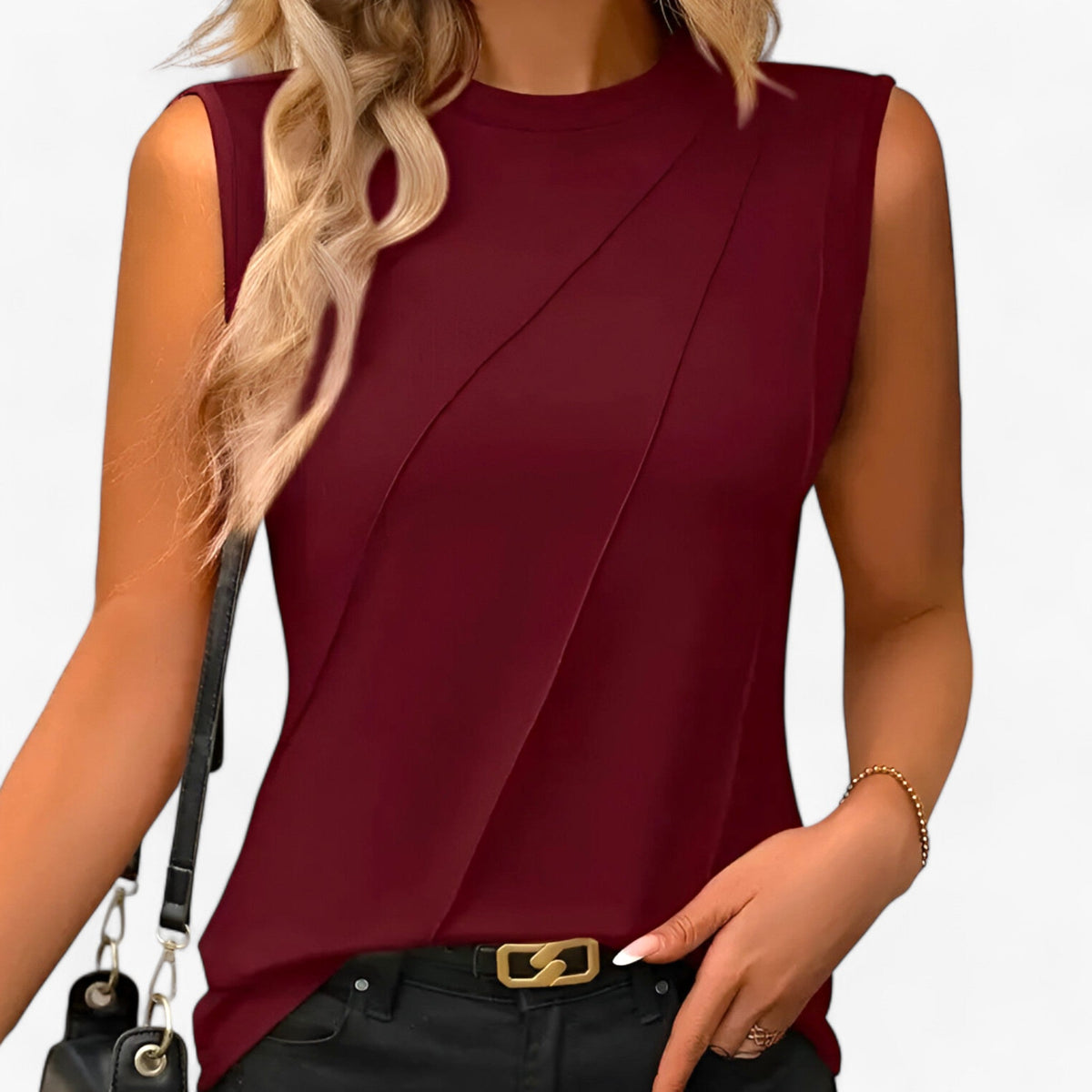 Blusa de verano elegante y ligera para climas cálidos Elna