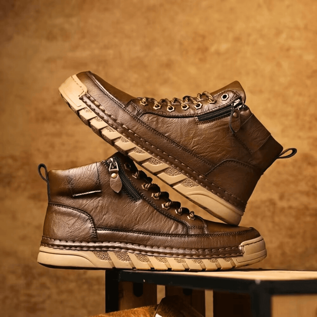 BOTAS DE CUERO PARA HOMBRE