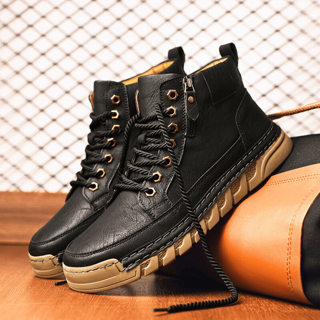 BOTAS DE CUERO PARA HOMBRE