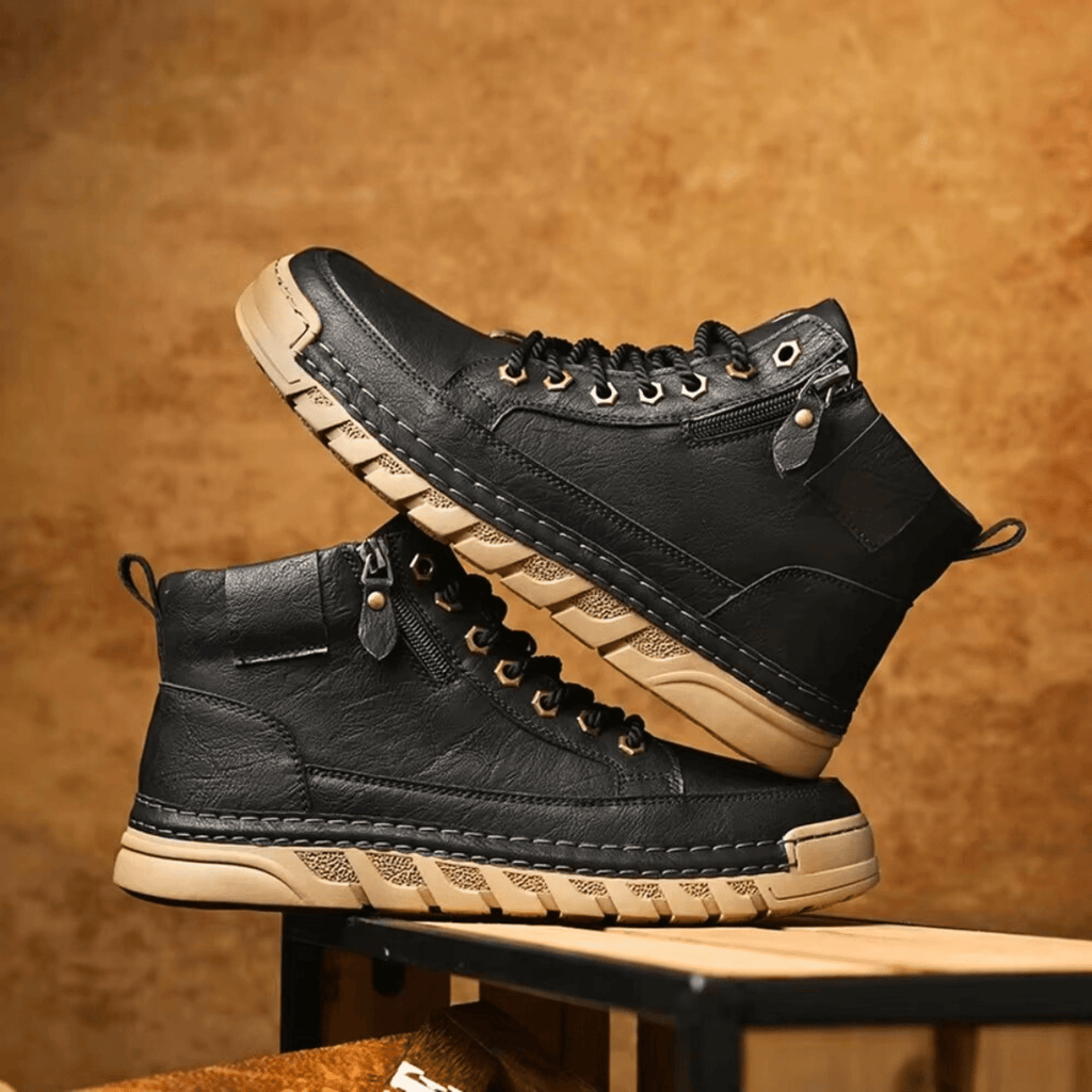 BOTAS DE CUERO PARA HOMBRE