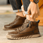 BOTAS DE CUERO PARA HOMBRE