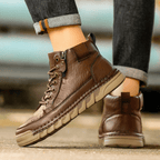 BOTAS DE CUERO PARA HOMBRE