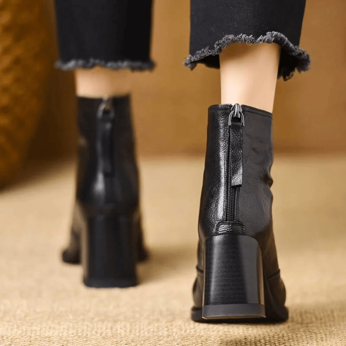Botines Elegantes de Tacón Medio