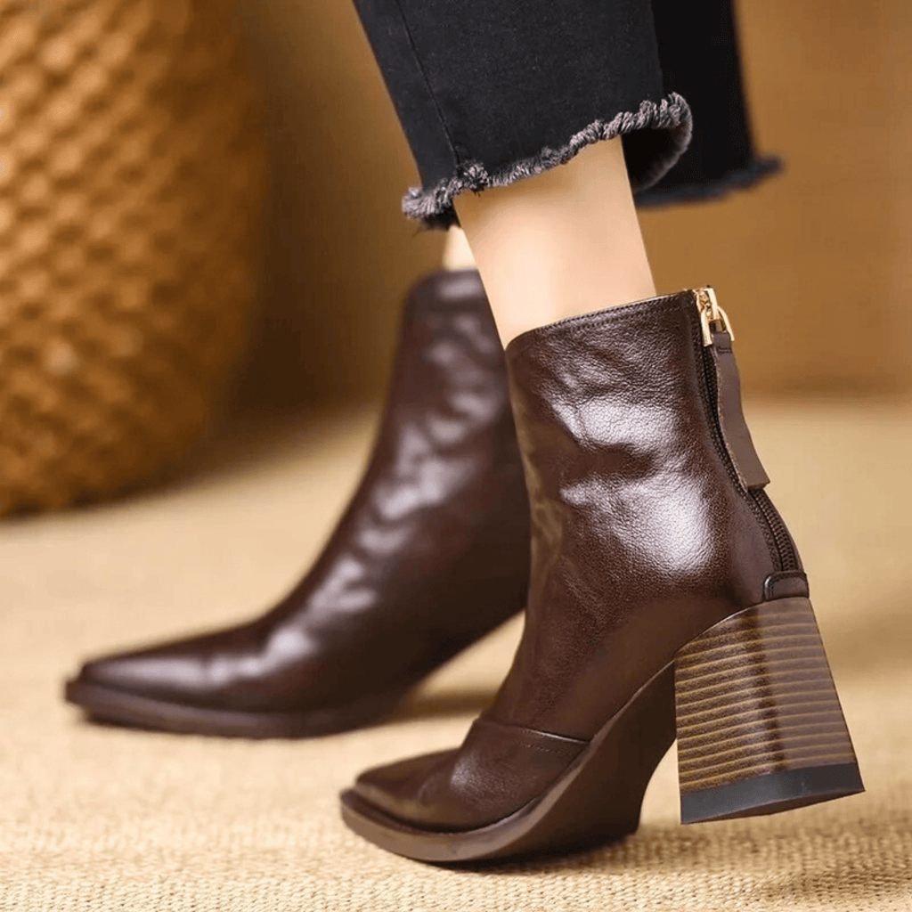 Botines Elegantes de Tacón Medio