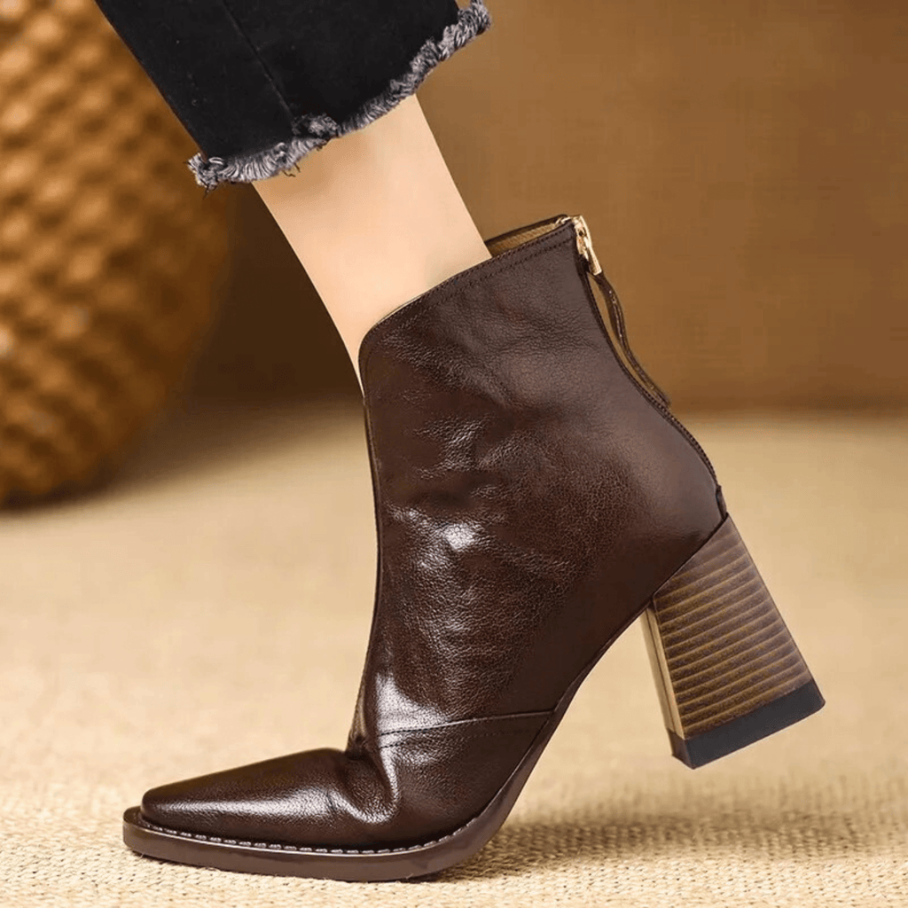 Botines Elegantes de Tacón Medio