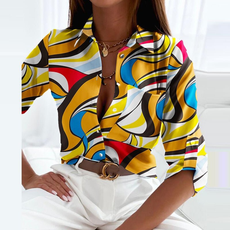 Blusa elegante con cuello Emmy