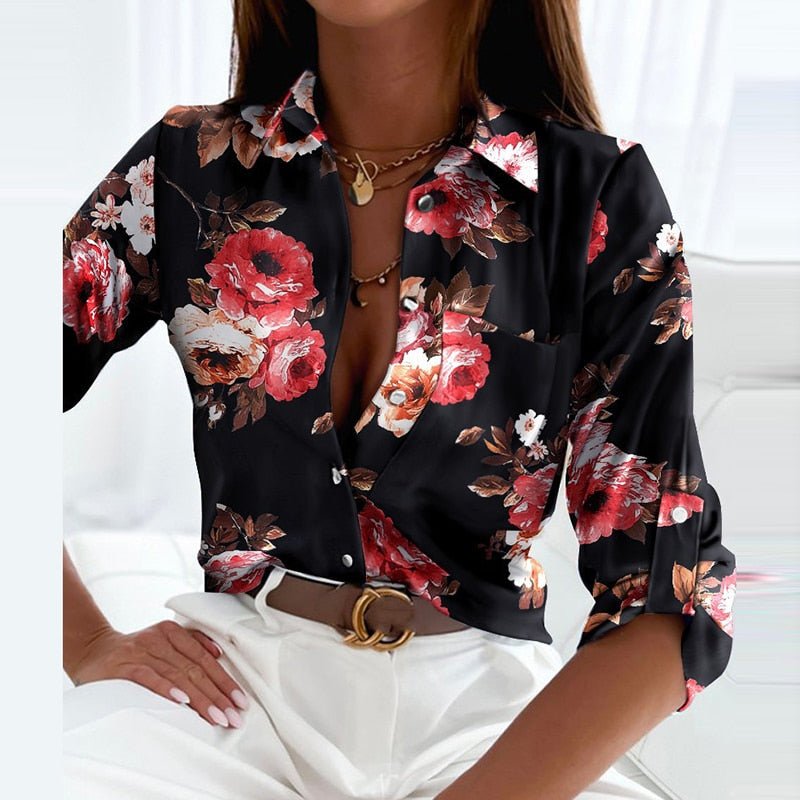 Blusa elegante con cuello Emmy