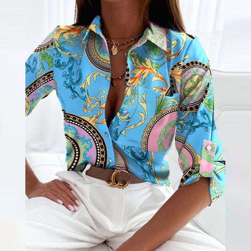 Blusa elegante con cuello Emmy